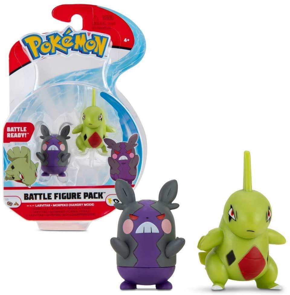 Pokemon Battle Figure - Larvitar + Morpeko (Hangry Mode) | Card Merchant Takapuna