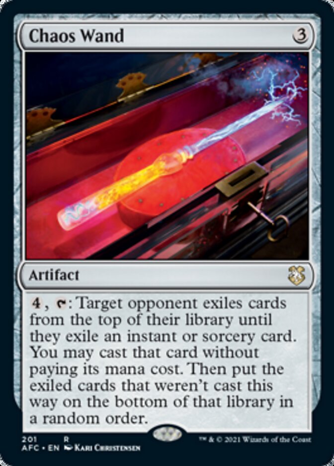 Chaos Wand [Dungeons & Dragons: Adventures in the Forgotten Realms Commander] | Card Merchant Takapuna