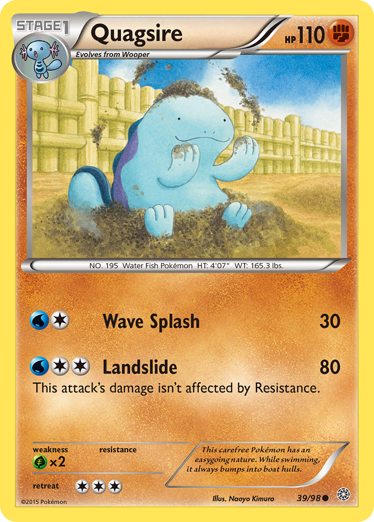 Quagsire (39/98) [XY: Ancient Origins] | Card Merchant Takapuna