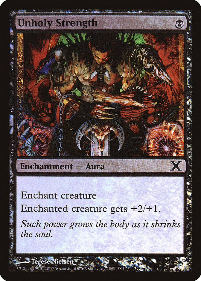 Unholy Strength (Premium Foil) [Tenth Edition] | Card Merchant Takapuna