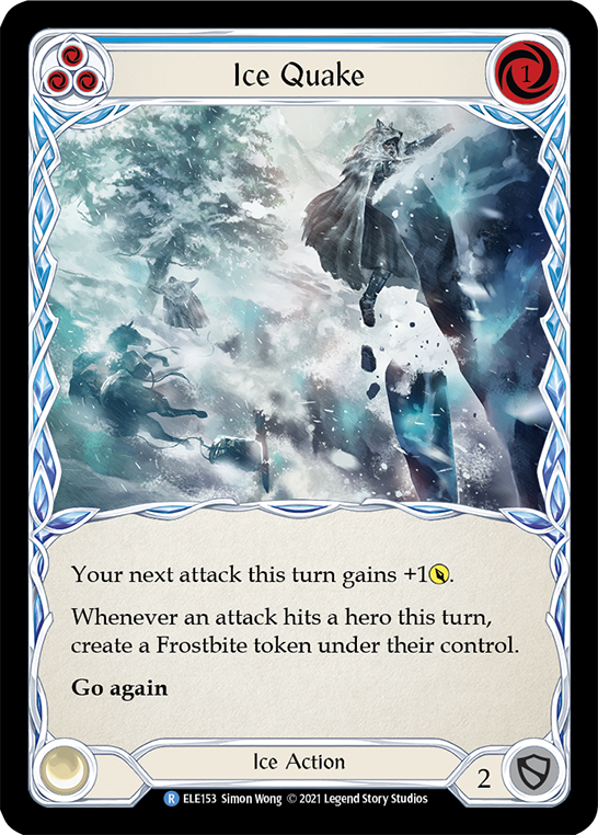 Ice Quake (Blue) [ELE153] (Tales of Aria)  1st Edition Normal | Card Merchant Takapuna