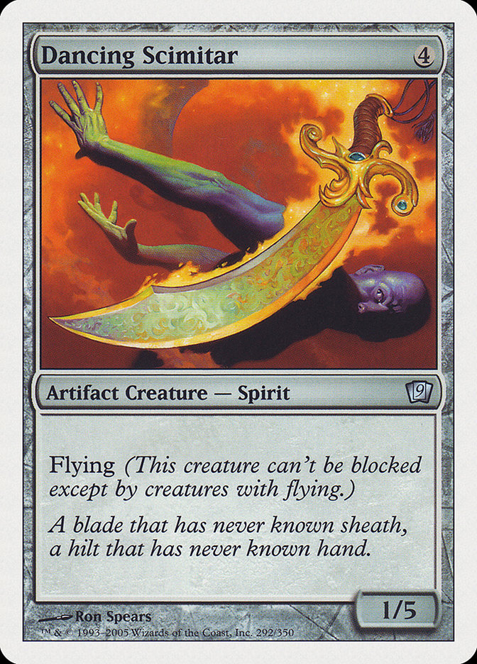 Dancing Scimitar [Ninth Edition] | Card Merchant Takapuna