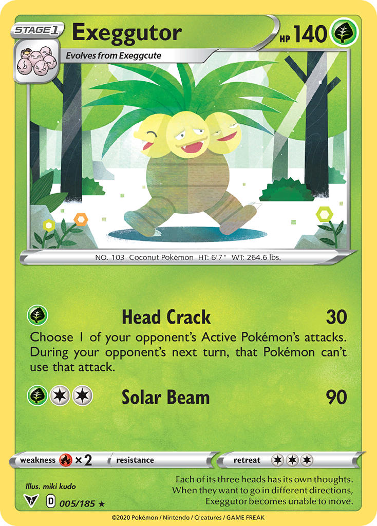 Exeggutor (005/185) [Sword & Shield: Vivid Voltage] | Card Merchant Takapuna