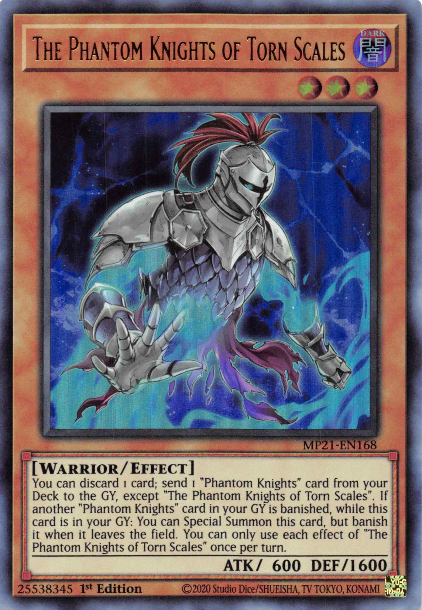 The Phantom Knights of Torn Scales [MP21-EN168] Ultra Rare | Card Merchant Takapuna