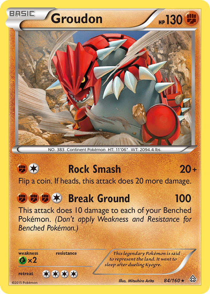Groudon (84/160) [XY: Primal Clash] | Card Merchant Takapuna