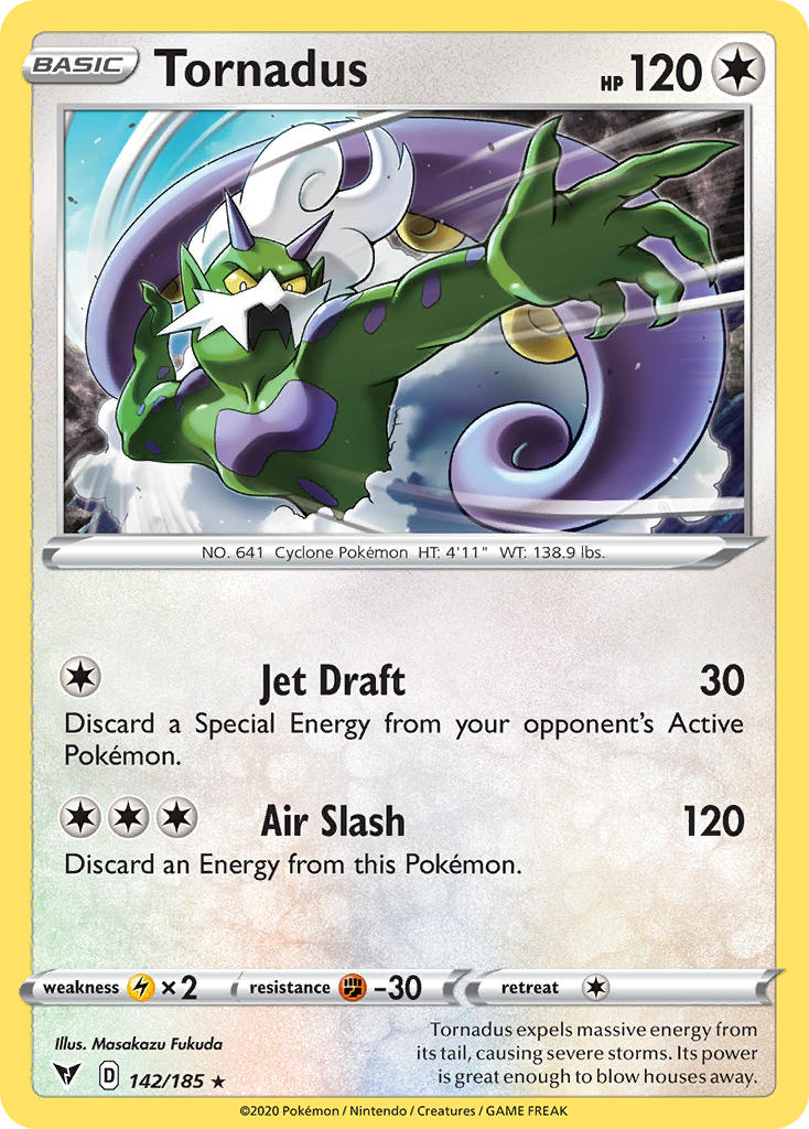 Tornadus (142/185) [Sword & Shield: Vivid Voltage] | Card Merchant Takapuna