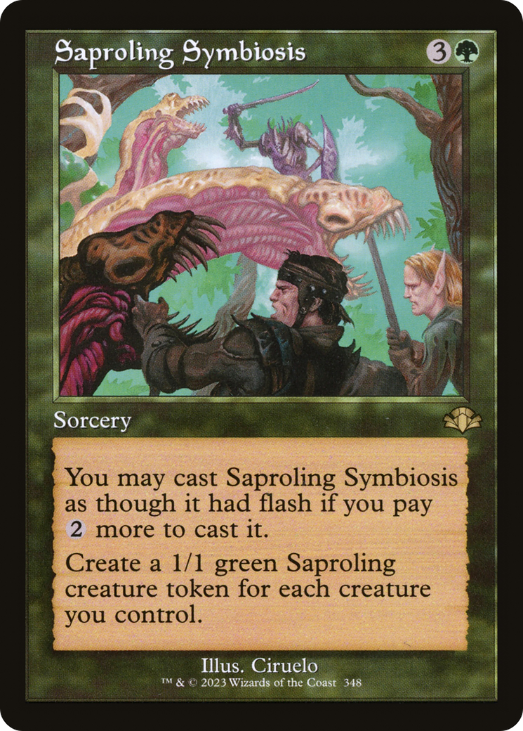Saproling Symbiosis (Retro) [Dominaria Remastered] | Card Merchant Takapuna