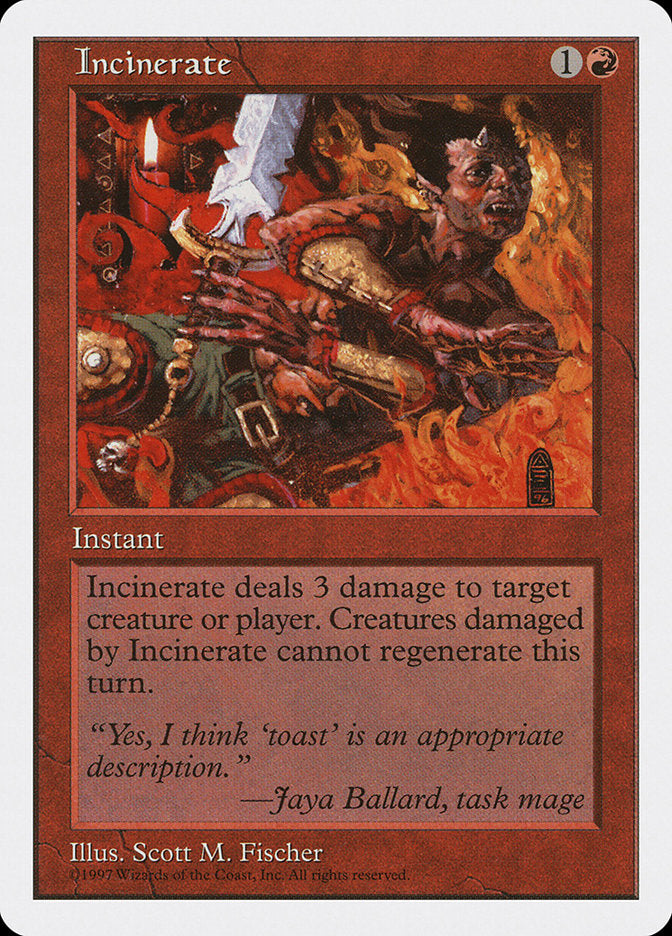 Incinerate [Fifth Edition] | Card Merchant Takapuna