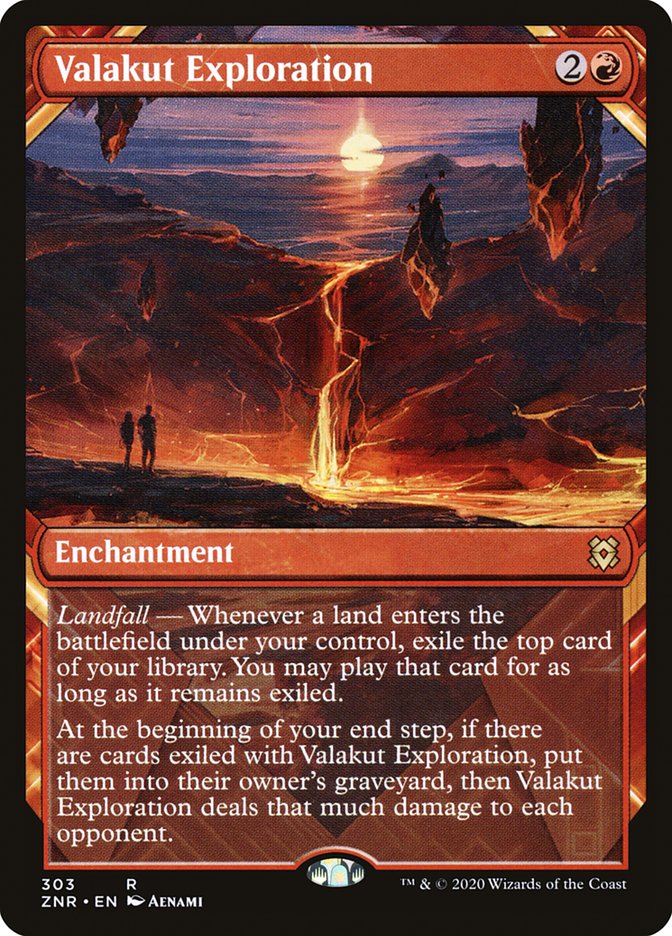 Valakut Exploration (Showcase) [Zendikar Rising] | Card Merchant Takapuna