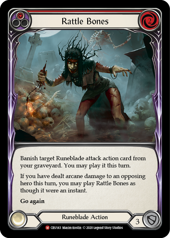Rattle Bones [CRU143] (Crucible of War)  1st Edition Normal | Card Merchant Takapuna