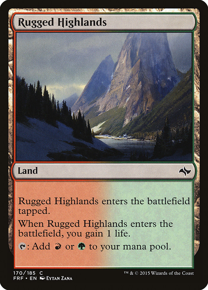 Rugged Highlands [Fate Reforged] | Card Merchant Takapuna