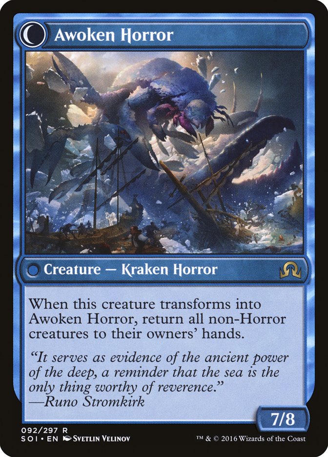 Thing in the Ice // Awoken Horror [Shadows over Innistrad] | Card Merchant Takapuna