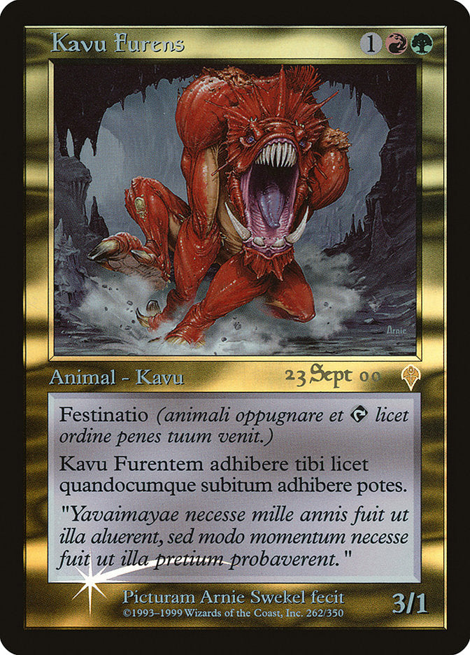 Raging Kavu [Invasion Promos] | Card Merchant Takapuna