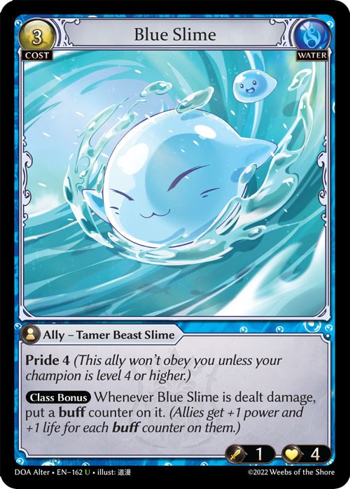 Blue Slime (162) [Dawn of Ashes: Alter Edition] | Card Merchant Takapuna