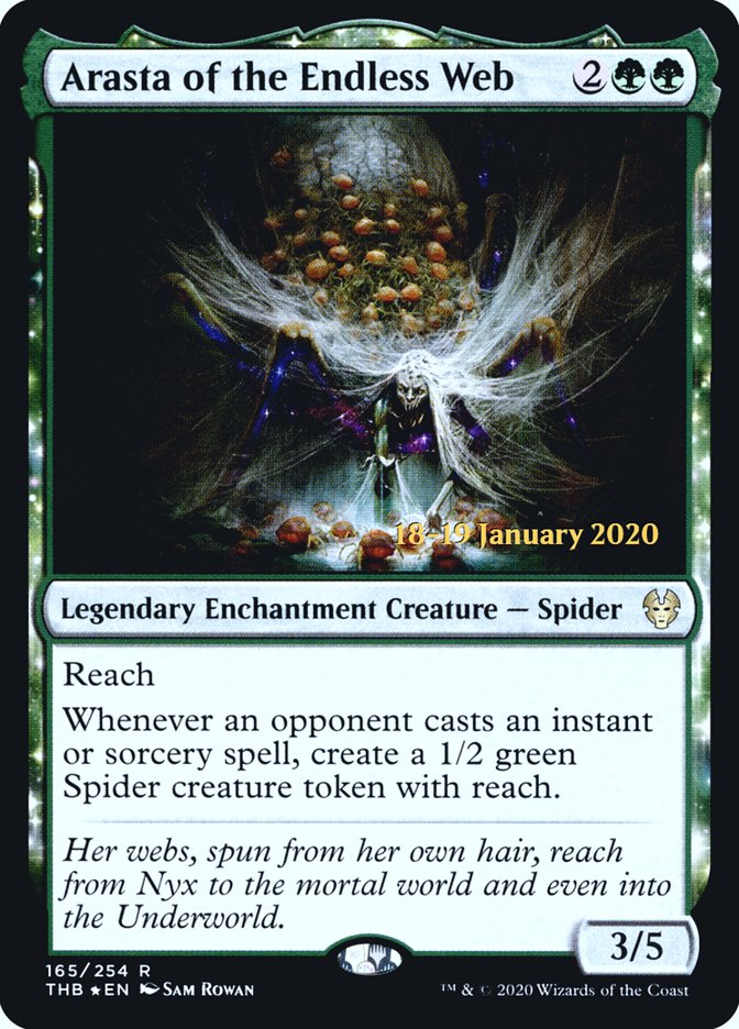 Arasta of the Endless Web [Theros Beyond Death Prerelease Promos] | Card Merchant Takapuna