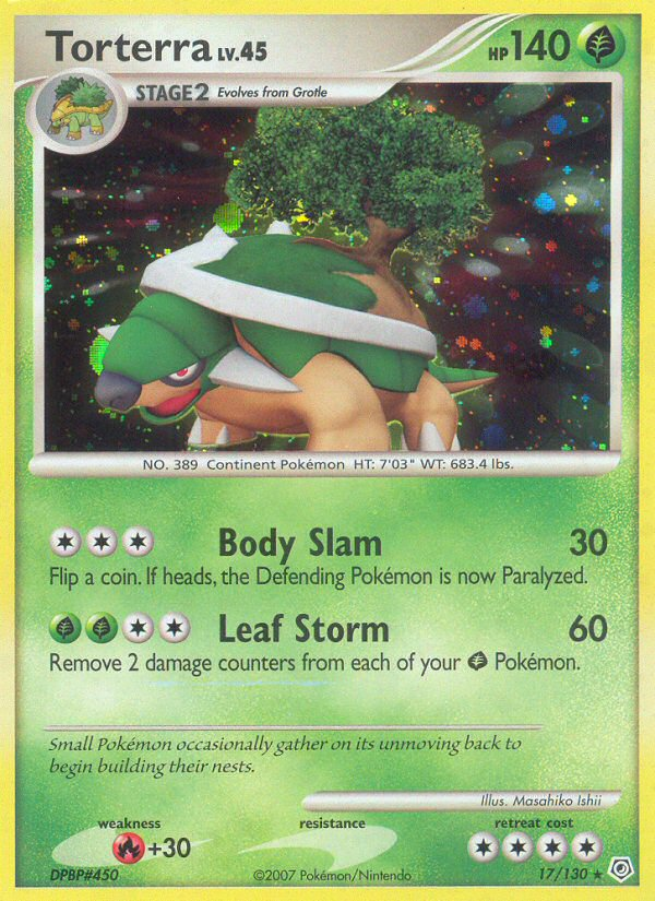 Torterra (17/130) [Diamond & Pearl: Base Set] | Card Merchant Takapuna