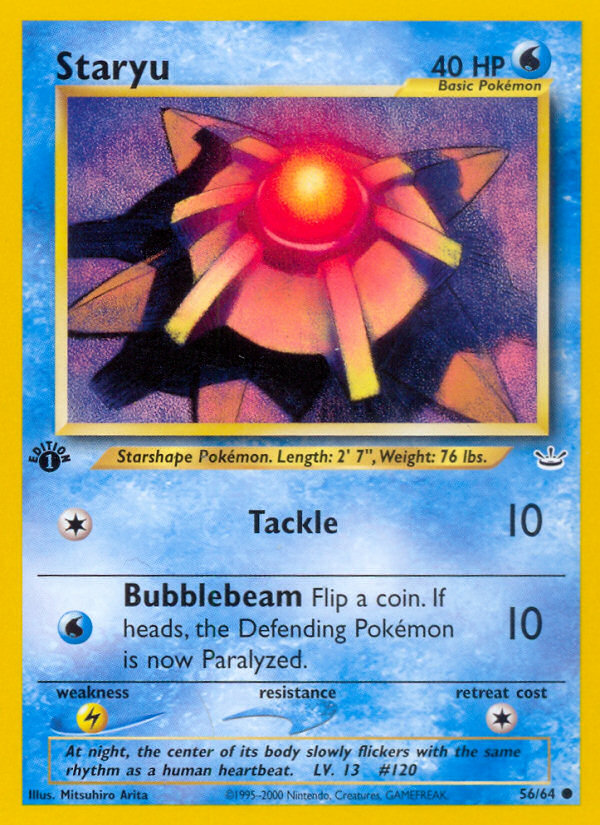 Staryu (56/64) [Neo Revelation 1st Edition] | Card Merchant Takapuna
