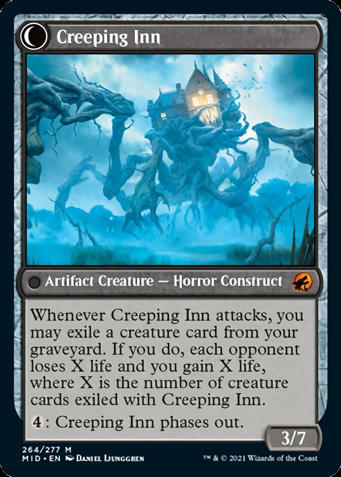 Hostile Hostel // Creeping Inn [Innistrad: Midnight Hunt] | Card Merchant Takapuna