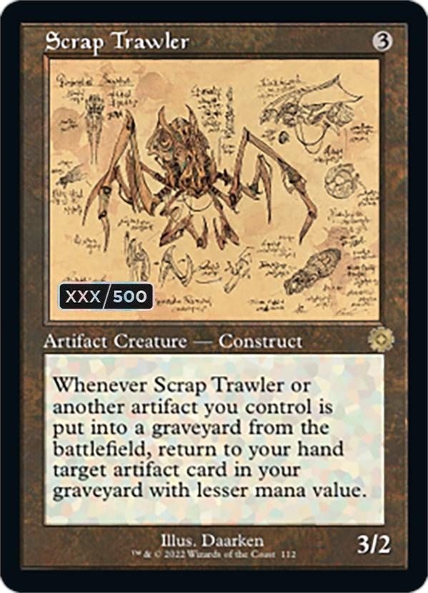 Scrap Trawler (Retro Schematic) (Serialized) [The Brothers' War Retro Artifacts] | Card Merchant Takapuna