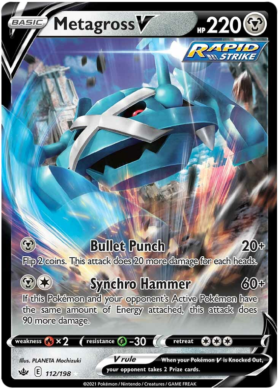 Metagross V (112/198) [Sword & Shield: Chilling Reign] | Card Merchant Takapuna