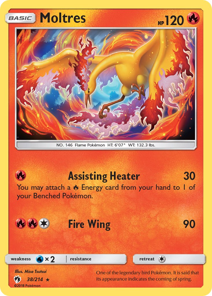 Moltres (38/214) (Let's Play, Eevee) Cracked Ice Holo) (Theme Deck Exclusive) [Sun & Moon: Lost Thunder] | Card Merchant Takapuna