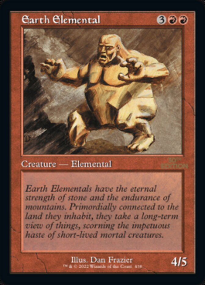 Earth Elemental (Retro) [30th Anniversary Edition] | Card Merchant Takapuna