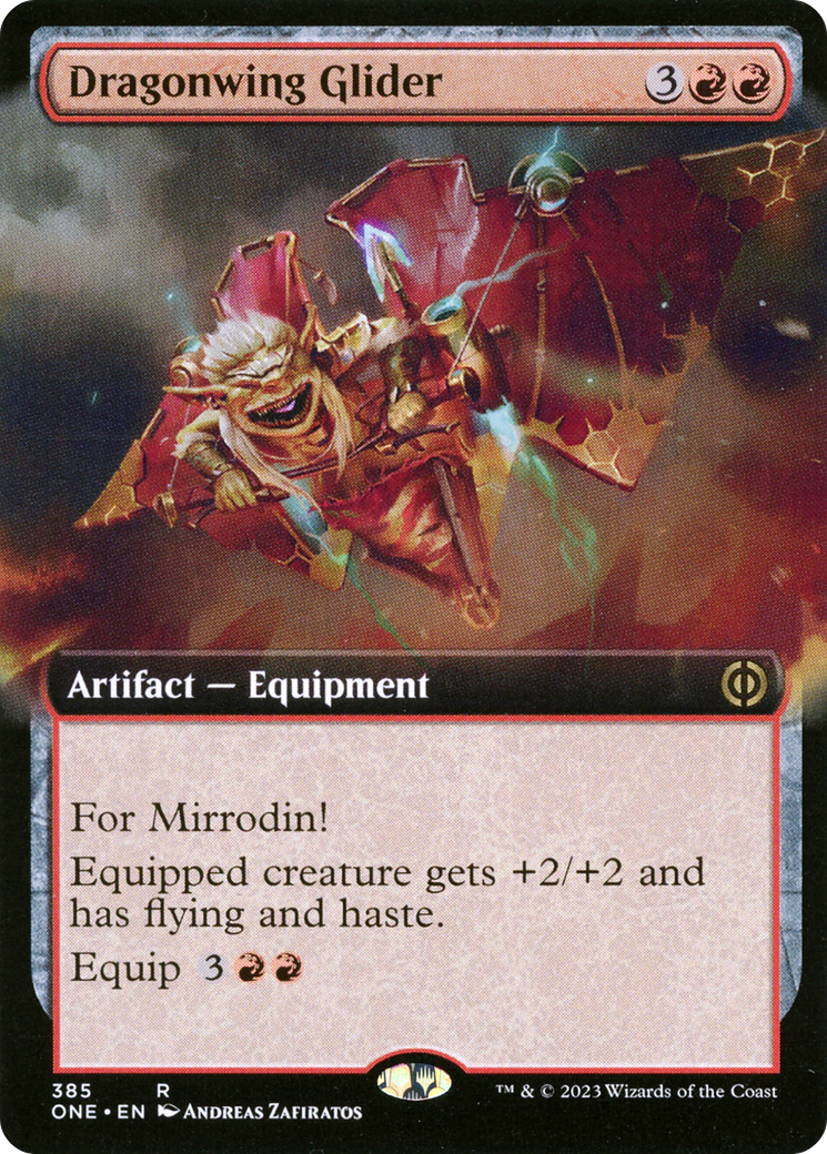 Dragonwing Glider (Extended Art) [Phyrexia: All Will Be One] | Card Merchant Takapuna