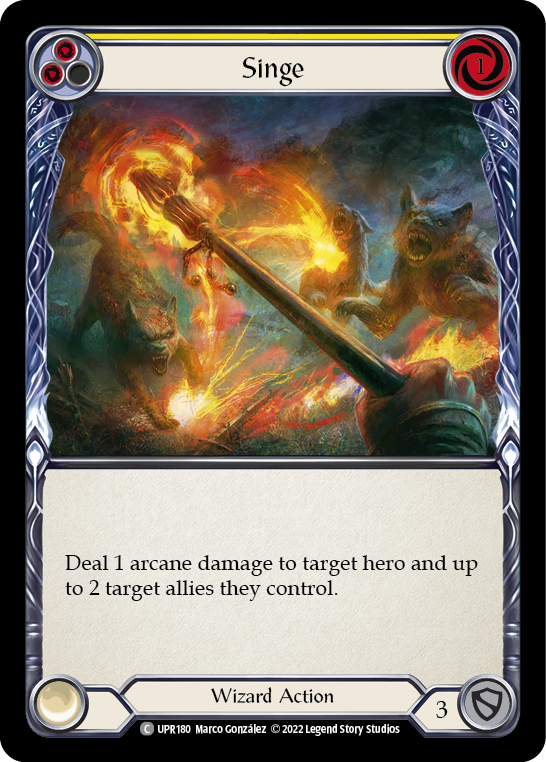 Singe (Yellow) [UPR180] (Uprising)  Rainbow Foil | Card Merchant Takapuna