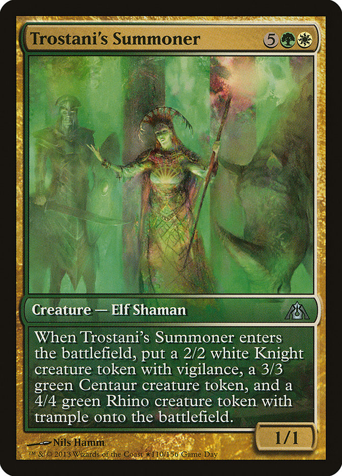 Trostani's Summoner (Game Day) [Dragon's Maze Promos] | Card Merchant Takapuna