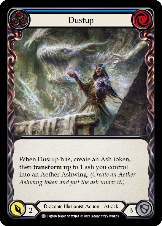 Dustup (Blue) [UPR026] (Uprising)  Rainbow Foil | Card Merchant Takapuna