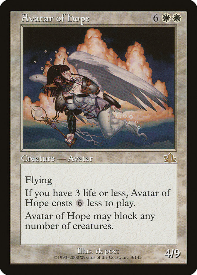 Avatar of Hope [Prophecy] | Card Merchant Takapuna