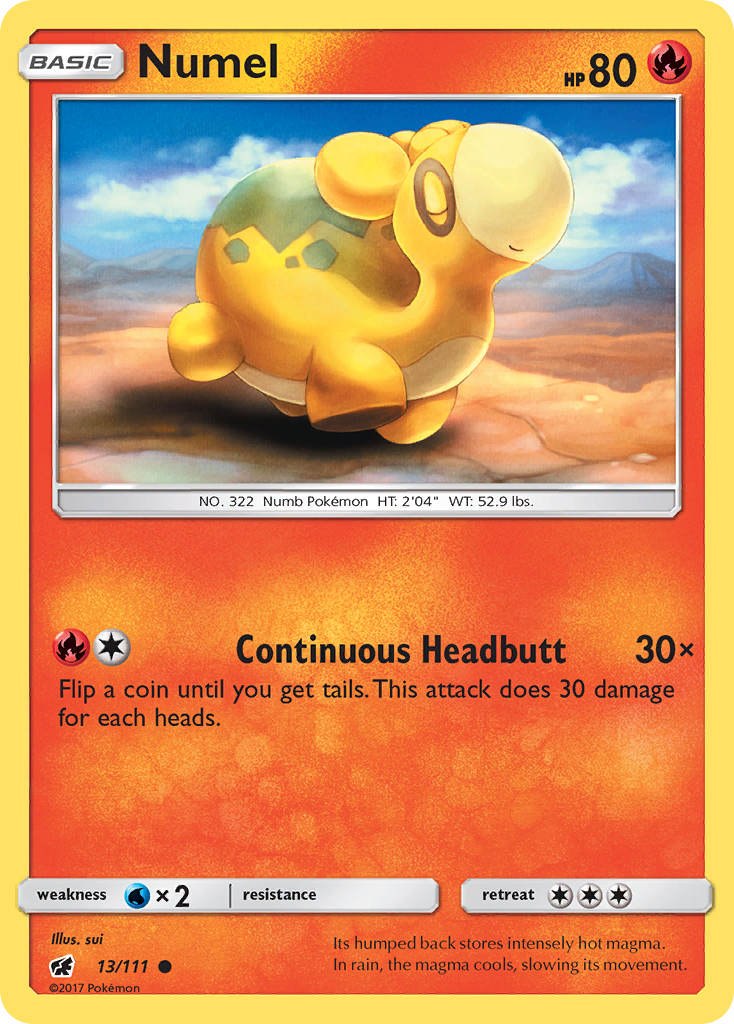 Numel (13/111) [Sun & Moon: Crimson Invasion] | Card Merchant Takapuna