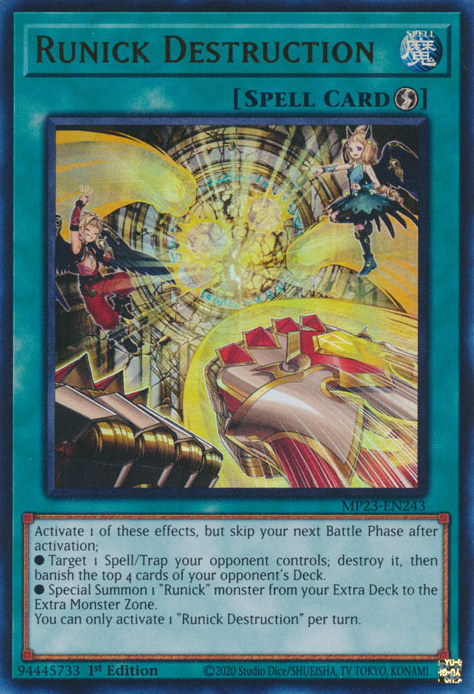 Runick Destruction [MP23-EN243] Ultra Rare | Card Merchant Takapuna