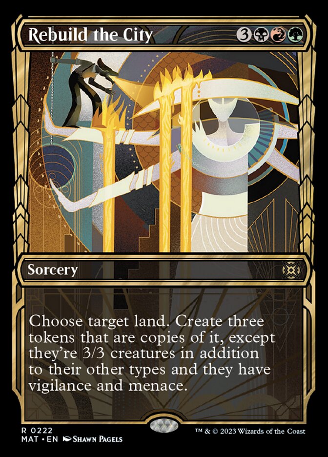 Rebuild the City (Showcase Halo Foil) [March of the Machine: The Aftermath] | Card Merchant Takapuna