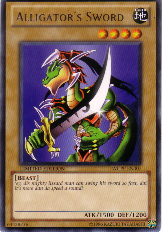 Alligator's Sword [WCPP-EN007] Rare | Card Merchant Takapuna