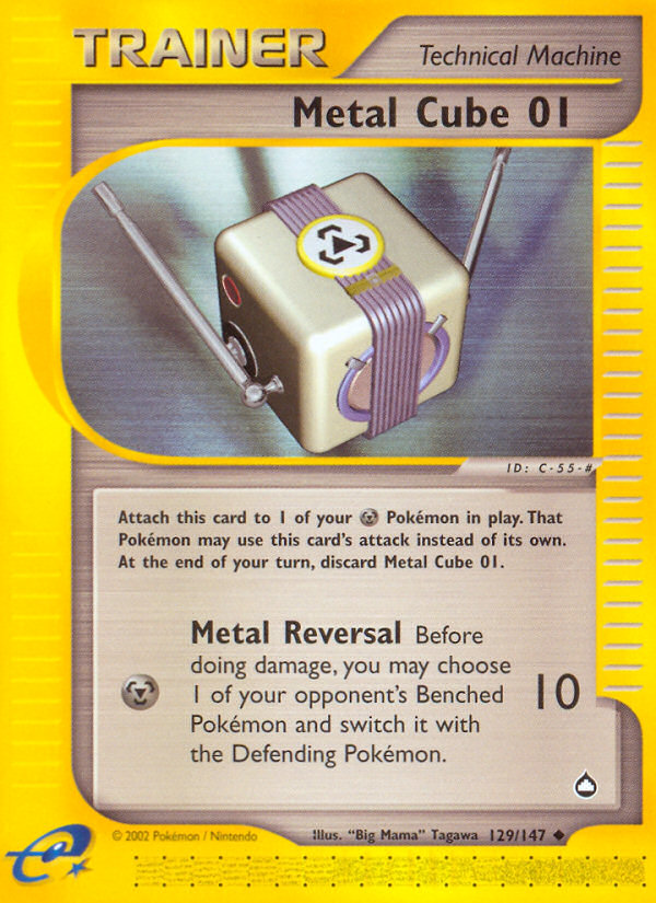 Metal Cube 01 (129/147) [Aquapolis] | Card Merchant Takapuna