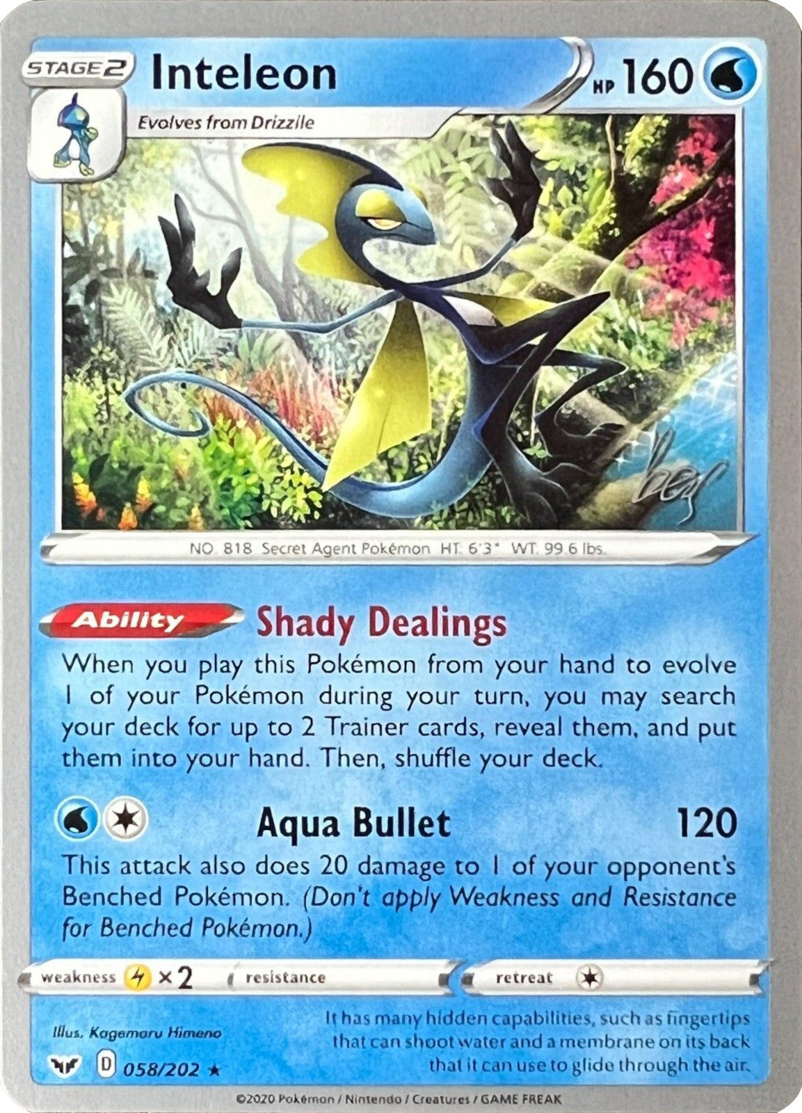 Inteleon (058/202) (Cheryl Again - Sebastian Lashmet) [World Championships 2022] | Card Merchant Takapuna