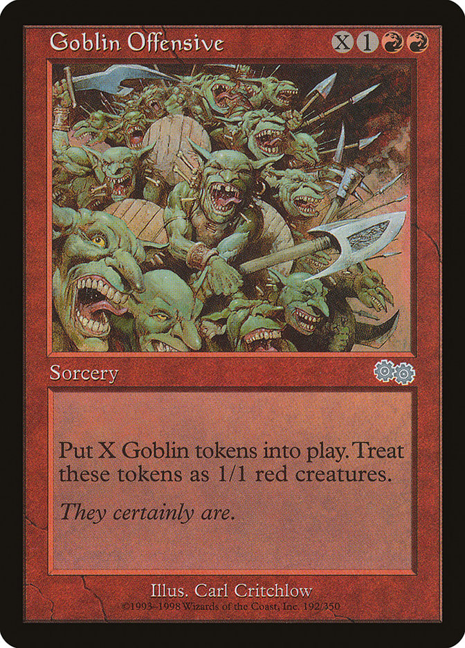 Goblin Offensive [Urza's Saga] | Card Merchant Takapuna