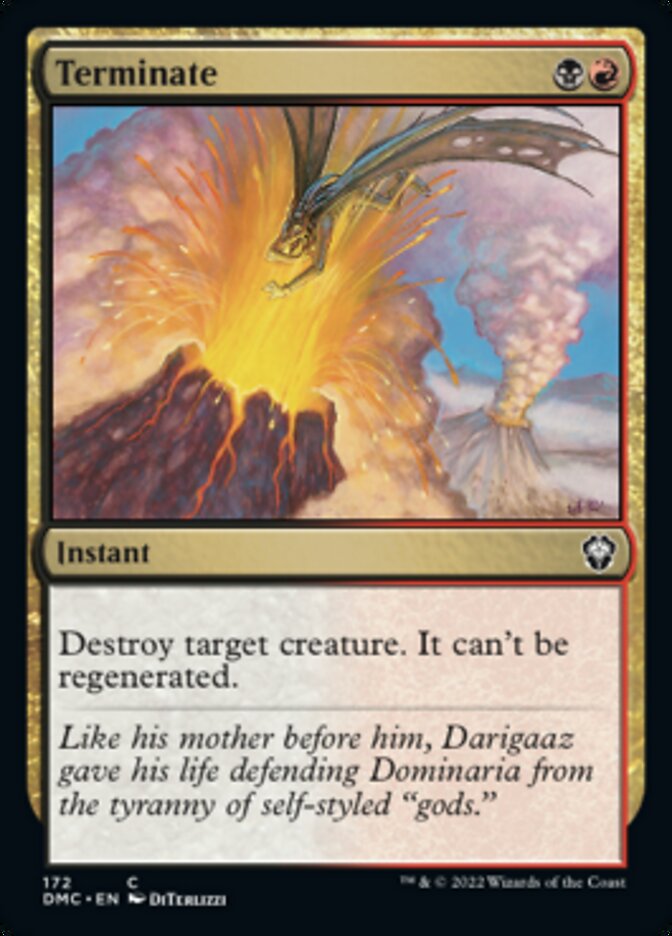 Terminate [Dominaria United Commander] | Card Merchant Takapuna