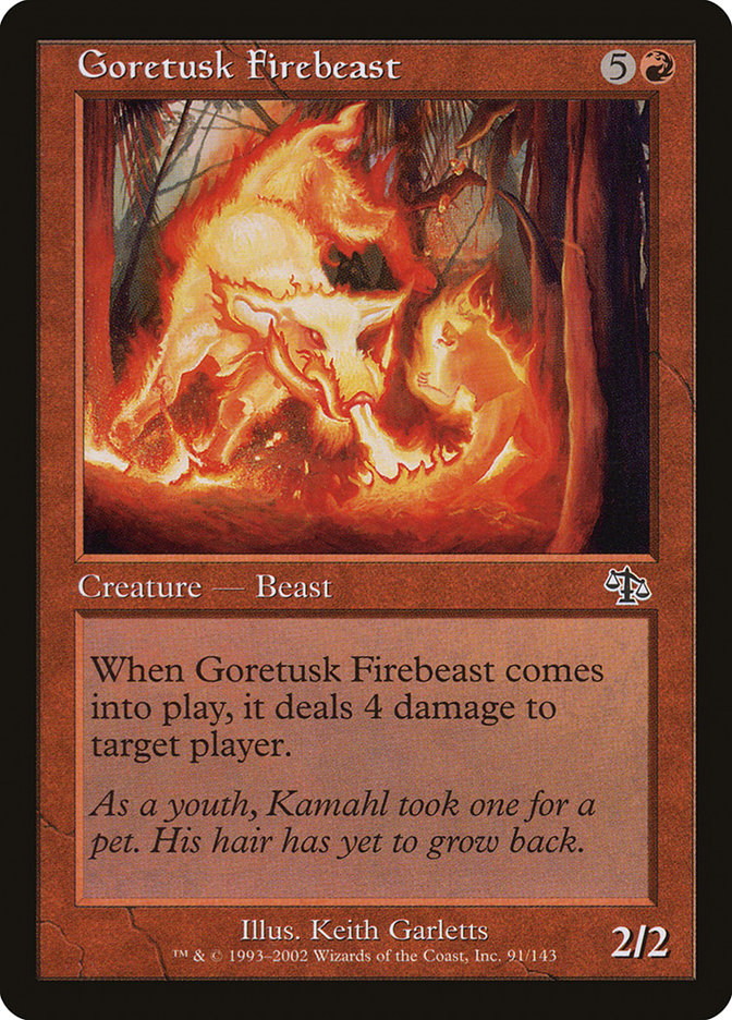 Goretusk Firebeast [Judgment] | Card Merchant Takapuna
