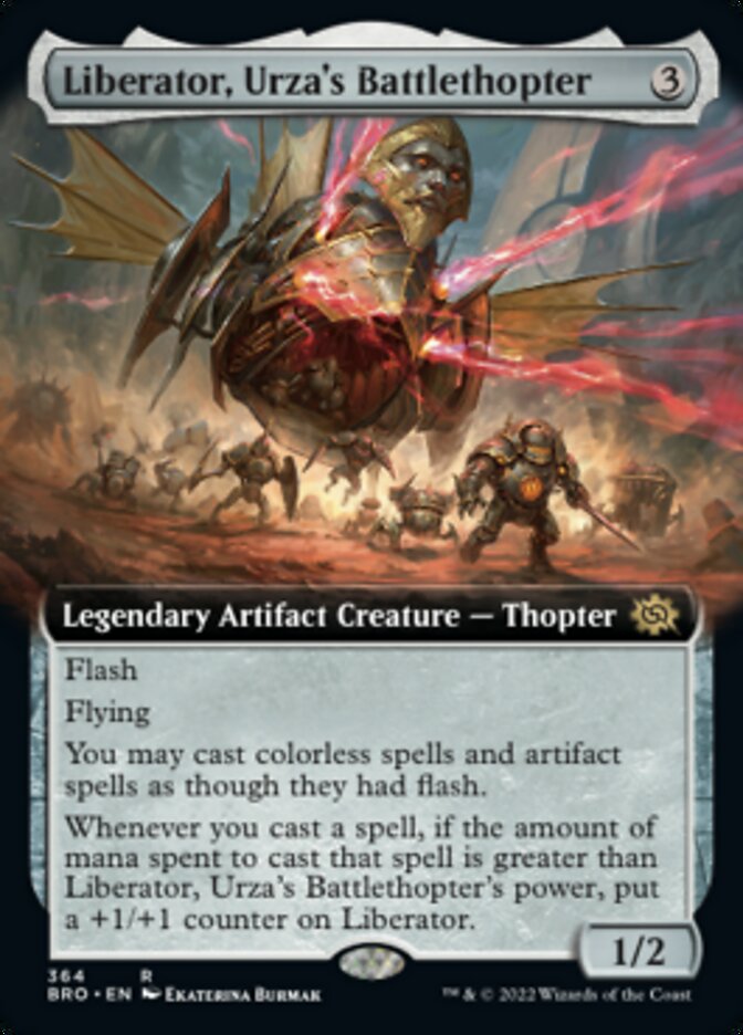 Liberator, Urza's Battlethopter (Extended Art) [The Brothers' War] | Card Merchant Takapuna