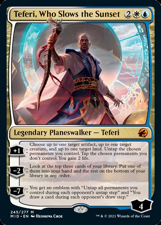 Teferi, Who Slows the Sunset [Innistrad: Midnight Hunt] | Card Merchant Takapuna