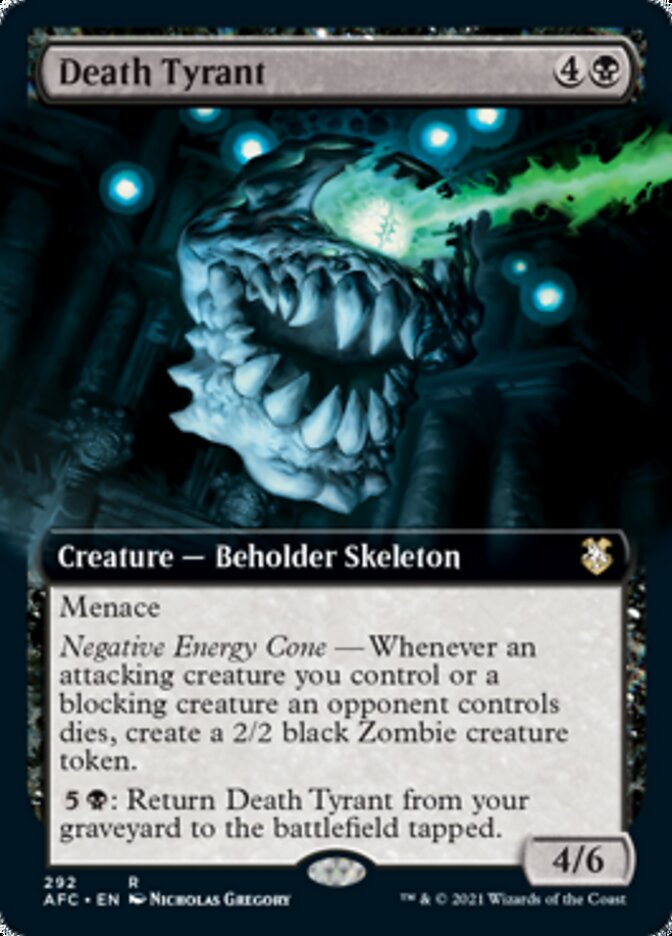 Death Tyrant (Extended Art) [Dungeons & Dragons: Adventures in the Forgotten Realms Commander] | Card Merchant Takapuna