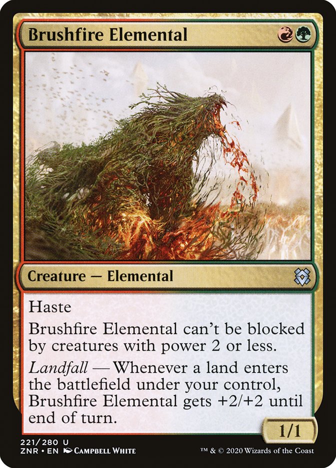 Brushfire Elemental [Zendikar Rising] | Card Merchant Takapuna