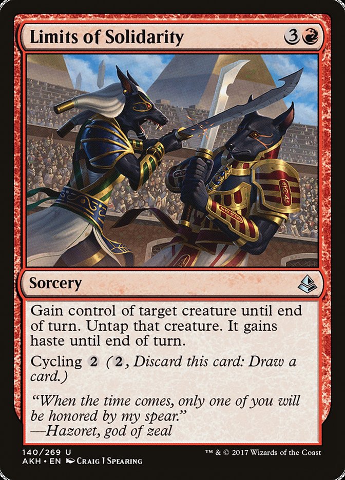 Limits of Solidarity [Amonkhet] | Card Merchant Takapuna