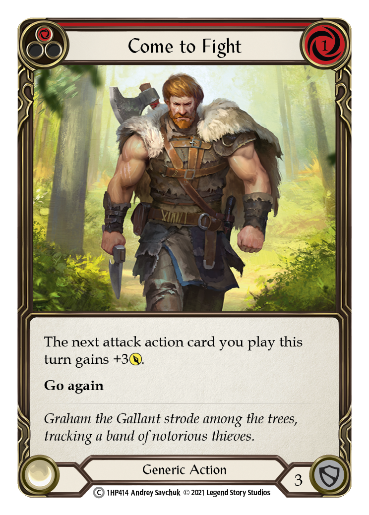 Come to Fight (Red) [1HP414] (History Pack 1) | Card Merchant Takapuna