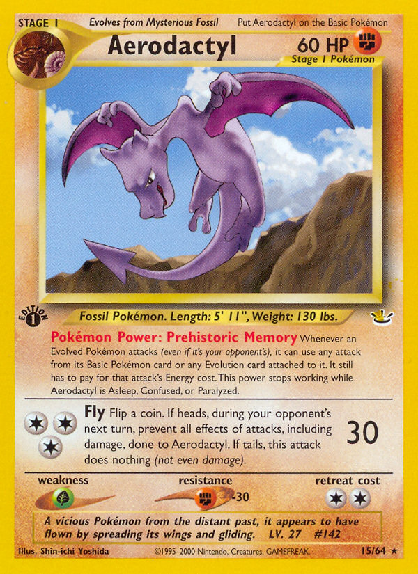 Aerodactyl (15/64) [Neo Revelation 1st Edition] | Card Merchant Takapuna