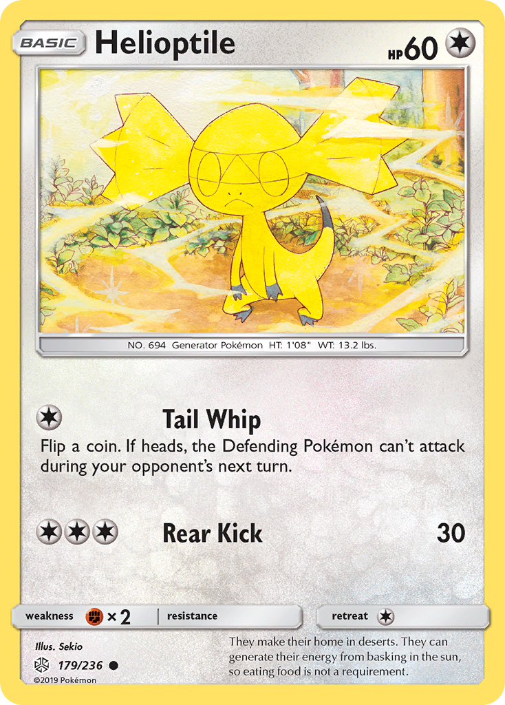 Helioptile (179/236) [Sun & Moon: Cosmic Eclipse] | Card Merchant Takapuna