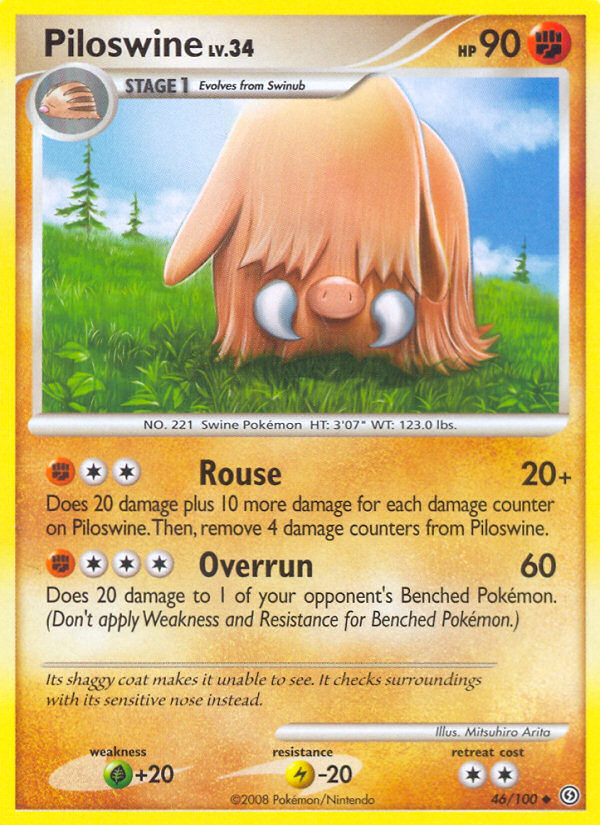 Piloswine (46/100) [Diamond & Pearl: Stormfront] | Card Merchant Takapuna
