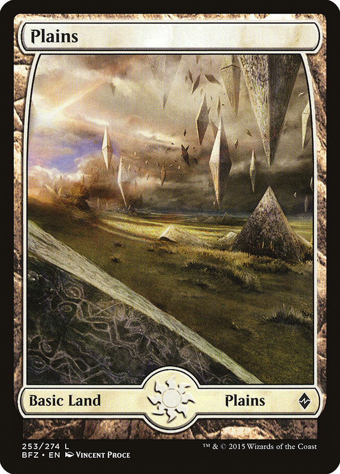 Plains (253) (Full Art) [Battle for Zendikar] | Card Merchant Takapuna